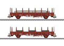 Märklin 46932 - H0 - 2-tlg. Set Rungenwagen, 2 Kbs, SNCB, Ep. IV